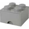 LEGO® Úložný box se šuplíkem 250x252x181 šedý