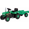 Šliapací traktor Dolu Traktor šliapací s vlečkou, zelený (8690089080530)