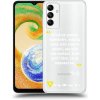 Picasee silikónový prehľadný obal pre Samsung Galaxy A04s A047F - Kazma - SVĚT PATŘÍ TĚM, CO SE NEPOSEROU