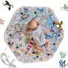 KINDERKRAFT Deka na hranie Smartplay Sea 103x95 modrá