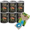 Wild Farm Monoprotein Pork 6x400g hypoalergénne krmivo pre psov & Žuvacia hračka pre psov - kosť 18 cm (náhodný vzor)