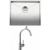 Blanco ZEROX 500-U nerez hodvábny lesk 521589 + Blanco MIDA chróm 517742