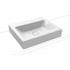Kaldewei Cono umývadlo 60x50 cm obdĺžnik pultové umývadlo biela 902106003001