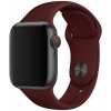 MojRemienok.sk Základný silikónový remienok pre Apple Watch 42 mm/44 mm/45 mm/46 mm/49 mm - veľkosť S/M Farba: vínovo červená