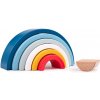 Bigjigs Baby skládacia duha modrá