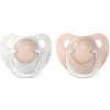 Suavinex Cumlík anatomické silikón 0-6 m 2 ks Dreams Ružový