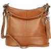 TALIANSKE Kožená kabelka Genuine leather Talianska Anita cognac