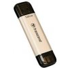 Transcend 128GB JetFlash 930C, USB-C/USB 3.2 (Gen 1) duální flash disk, 420MB/s R, 400MB/s W, zlatý TS128GJF930C