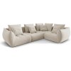 Micadoni Modulárna sedačka Bloom, 316 cm, pravý roh – svetlá béžová