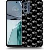 Picasee silikónový čierny obal pre Motorola Moto G62 - Separ - White On Black