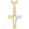 SOFIA zlatý prívesok krížik PAC301-088