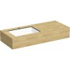 Kompaktná doska pod umývadlo s umývadlom Intedoor TRENTA Compact dub x 90 cm až 160 cm x 50 cm S výrezom
