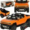 KIK Rastar 93000 Hummer EV 1:16 RC auto na diaľkové ovládanie – oranžové, 35 cm