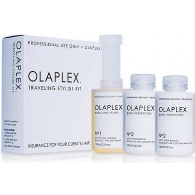 Olaplex Traveling Stylist Bond Multiplier No. 1 100 ml + Bond Perfector No. 2 2 x 100 ml + Dosing Dispenser darčeková sada