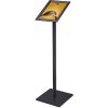 Jansen Display Menuboard s klaprámem A4, ostrý roh, profil 25mm Černá, 300 x 1080 mm