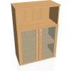 Hobis Policová skriňa Strong, zámok, 80x115,2x40 cm, buk/buk