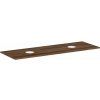 Hansgrohe Xelu Q Doska pod umývadlo 156x55 cm, 2 výrezy, tmavý orech 54119630-HG