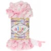 Pletacia priadza Alize PUFFY COLOR 5863 ružová biela