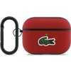 Lacoste Petit Pique Croc Logo Patch Pouzdro pro AirPods Pro 3 Red LCAP3PVCR