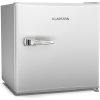Klarstein Irene retro mini chladnička 46L - tichá 37 dB, nastaviteľný termostat, energeticky úsporná, malá chladnička do spálne, kancelárie, biela