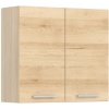 MODENA buk/biely lesk MD26/G80, horná skrinka v šírke 80 cm