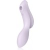 Satisfyer Curvy TRINITY 2 vibrátor so stimulátorom klitorisu violet 16,8 cm