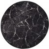 Conceptum Hypnose Okrúhly koberec Black Marble 140 cm čierny