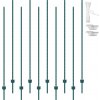 VEVOR Ogrodzeniowych 10SZT 86,5x15x2133MM Słupek Ogrodzeniowy Metalowy
