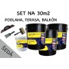 SET NA 30m2 - (65kg) 3x Tekutá dlažba ALF BL100 20 kg svetlo šedá, Adhézny mostík ALF PR50 5kg, štetec, hladidlo, špachtla (SET NA 30m2 65kg DOPRAVA)