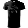 Kameň nožnice papier Spock - Tričko extra veľké (5-8XL) - 5XL ( Čierna )
