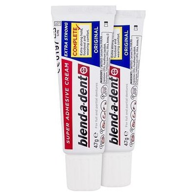 Blend-a-dent Extra Strong Original Super Adhesive Cream fixační krém na zubní náhradu 2x47 g