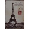 Ceduľa Pariž - Eiffelova veža 30cm x 20cm Plechová tabuľa