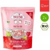 FruchtBar BIO cereálie srdiečka s jahodami, hroznovým vínom a jablkom 2× 125 g