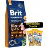 BRIT Premium By Nature Senior S+M 15kg + 3x DentaStix ZADARMO!