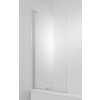 JIKA CUBITO PURE 75cm ľavá vaňová zástena sklápacia jednodielna, profil striebro, sklo číre, H2574250026681