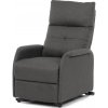 Autronic TV-5482 GREY2 Kreslo polohovacie, eletrické, šedá látka.