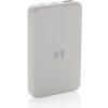Bezdrôtová powerbanka 5000 mAh 5W z RCS recyklovaného plastu, biela