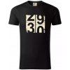 Tachometer 30 - Tričko z organickej bavlny - 2XL ( Čierna )