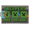 CurePink Minecraft Creepeři jsou vevnitř GP2400479 šedá 60 x 40 cm