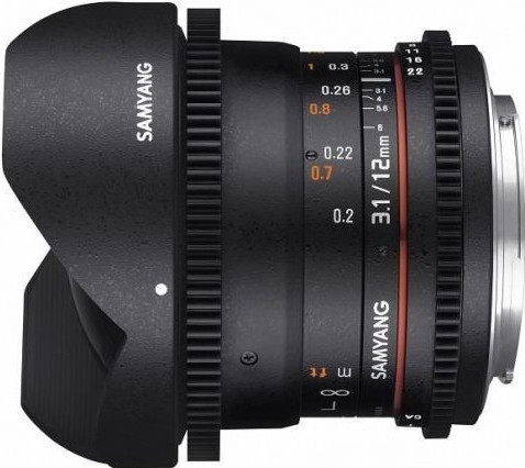 Samyang 12mm T3.1 VDSLR Canon