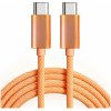 USB-C / USB-C Kábel s rýchlym nabíjaním, PD 60W, 1m, oranžový
