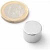 SOLLAU Neodymový magnet valec D 15x10 mm, Neodym, N38, ponikelovaný