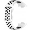 Silikónový perforovaný remienok pre Xiaomi Redmi Watch 4 a 5 a Smart Band 8 Pro a 9 Pro Farebný variant: biela s čiernou