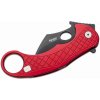 Vega LionSteel LE1 A RB L.E.One Black Red vreckový nôž - karambit 8,2 cm, čierna, červená, hliník