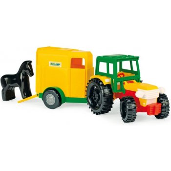 Wader 350038 Detský traktor s konským prepravníkom