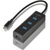 AXAGON HUE-S2C, 4x USB 3.0 CHARGING hub, micro USB nap. konektor, kábel USB-C 40cm 1023316