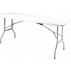 GastroKitchen Cateringový rozkladací stôl 180 cm biely plast GK181S