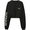 GAP Drop Shoulder Super Crop čierna biela