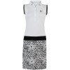 Dámske šaty Girls Golf GALAXY BW SL bielo-čierne S