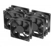 AKASA ventilátor AK-8025LS-KT05 80x80, Sleave bearing, 3-pim, 5ks v balení